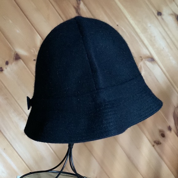 Mr. Carefree black fur felt bucket hat Made in England Large - Picture 11 of 11